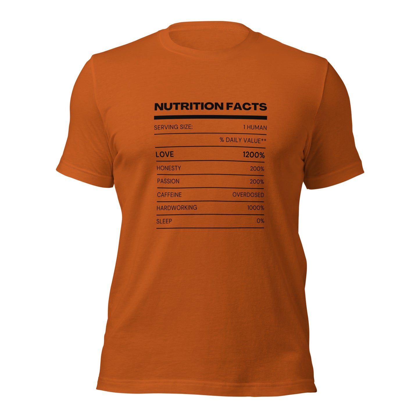 Nutrition Facts T-Shirt