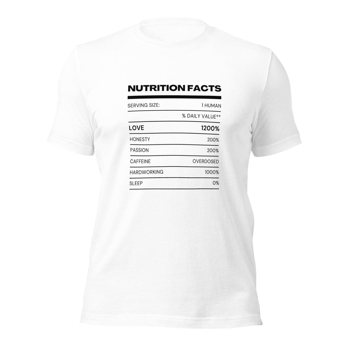 Nutrition Facts T-Shirt